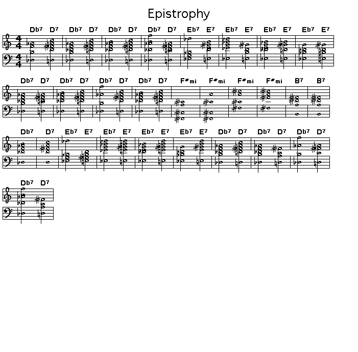 Epistrophy, p1: GIF image of the chord changes of&nbsp; Thelonious Monk's "Epsitrophy".