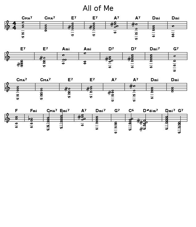 All Of Me: Gif Rendering of the chord progression for Seymours Simons "All Of Me".  <P></P>