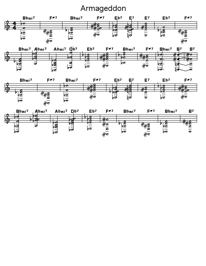 Armageddon: Gif rendering of the chord progression for Wayne Shorter's "Armageddon".   <P></P>
