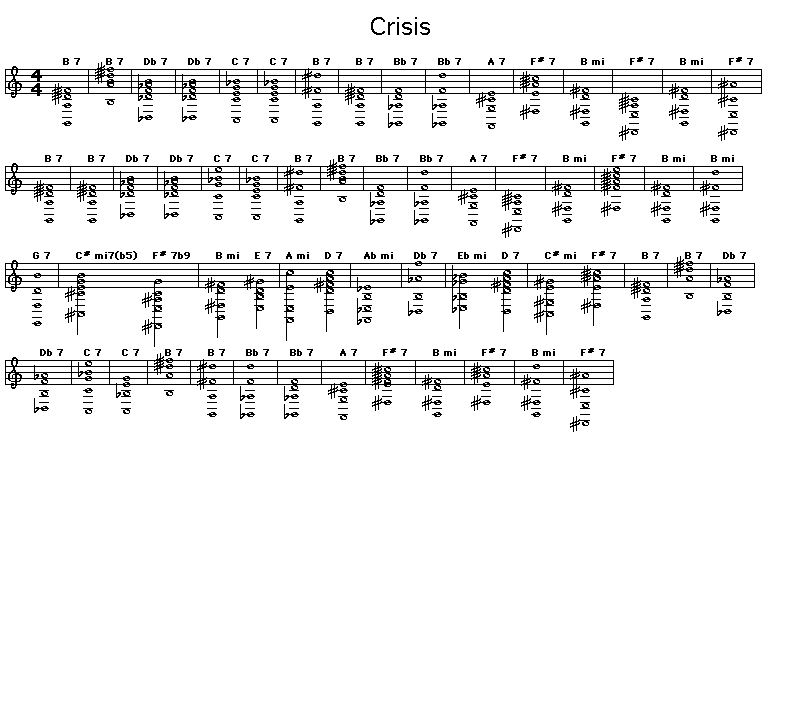 Crisis: Gif rendering of the chord progression for Freddie Hubbard's "Crisis".<p>